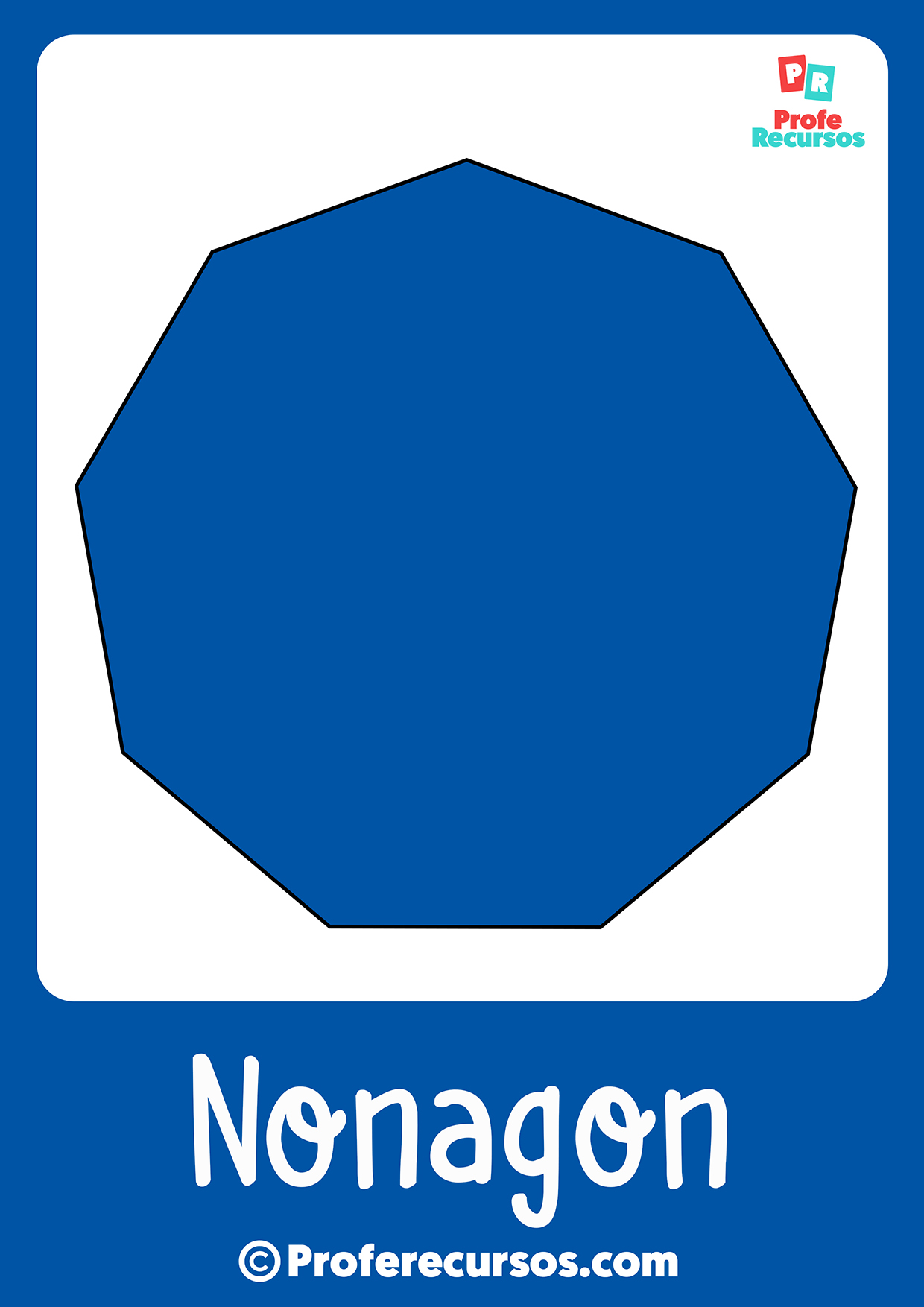 Nonagon shape